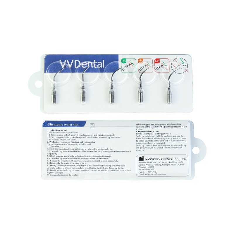 Dental Ultrasonic Scaler Remove Calculus Scaler Unit with 10 Tips and Handpiece