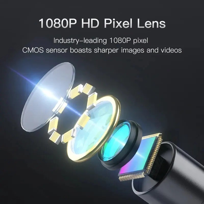 1080P Industrial Endoscope Camera 4.3 IPS Screen IP67 Pipe Inspection Scope