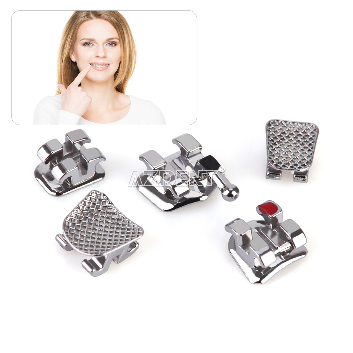 Dental Glue Orthodontic Bonding Light Cure Resin Composite Kit /Brackets Mini