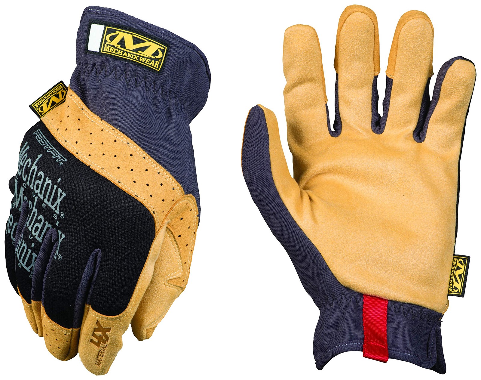 Mechanix Wear Material4X Fastfit Gloves – Leather Abrasion-Resistant Gloves For