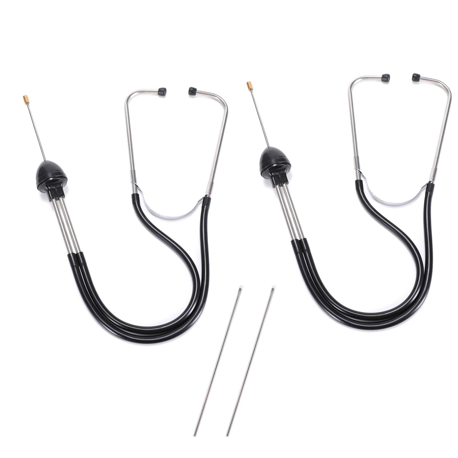 2pcs Automotive Mechanic Stethoscope Engine Stethoscope Tool For Cars Trucks And