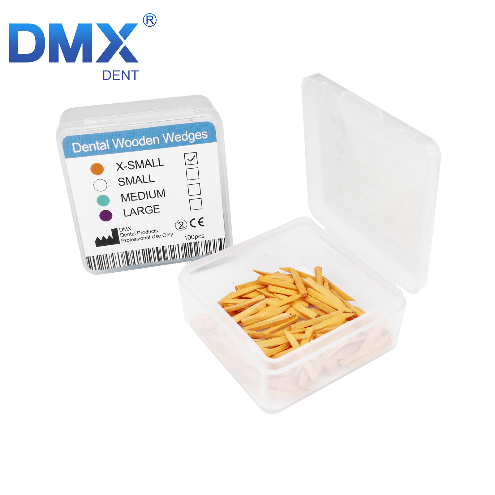 100Pcs/Box Dental Wooden Interdental Wedges Contoured Matrices Wedges Tooth Gap