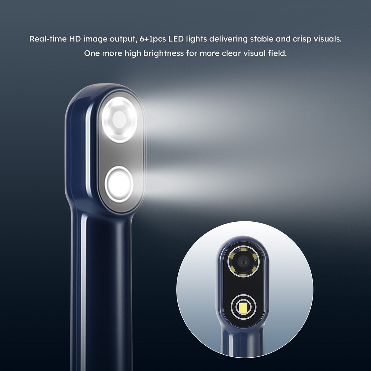 AZDENT Dental Cordless WiFi Intraoral Camera Imaging Intra Oral Endoscope 7 LEDS
