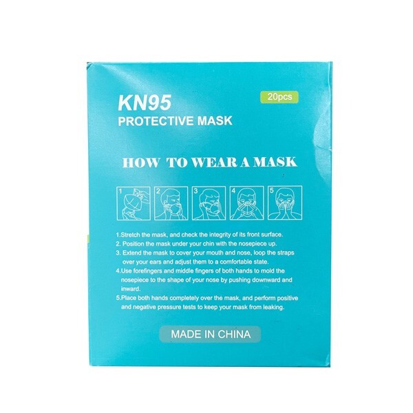 KN95 Protective Face Mask – Non-Medical Use (12 Piece) – EXPIRED FREE