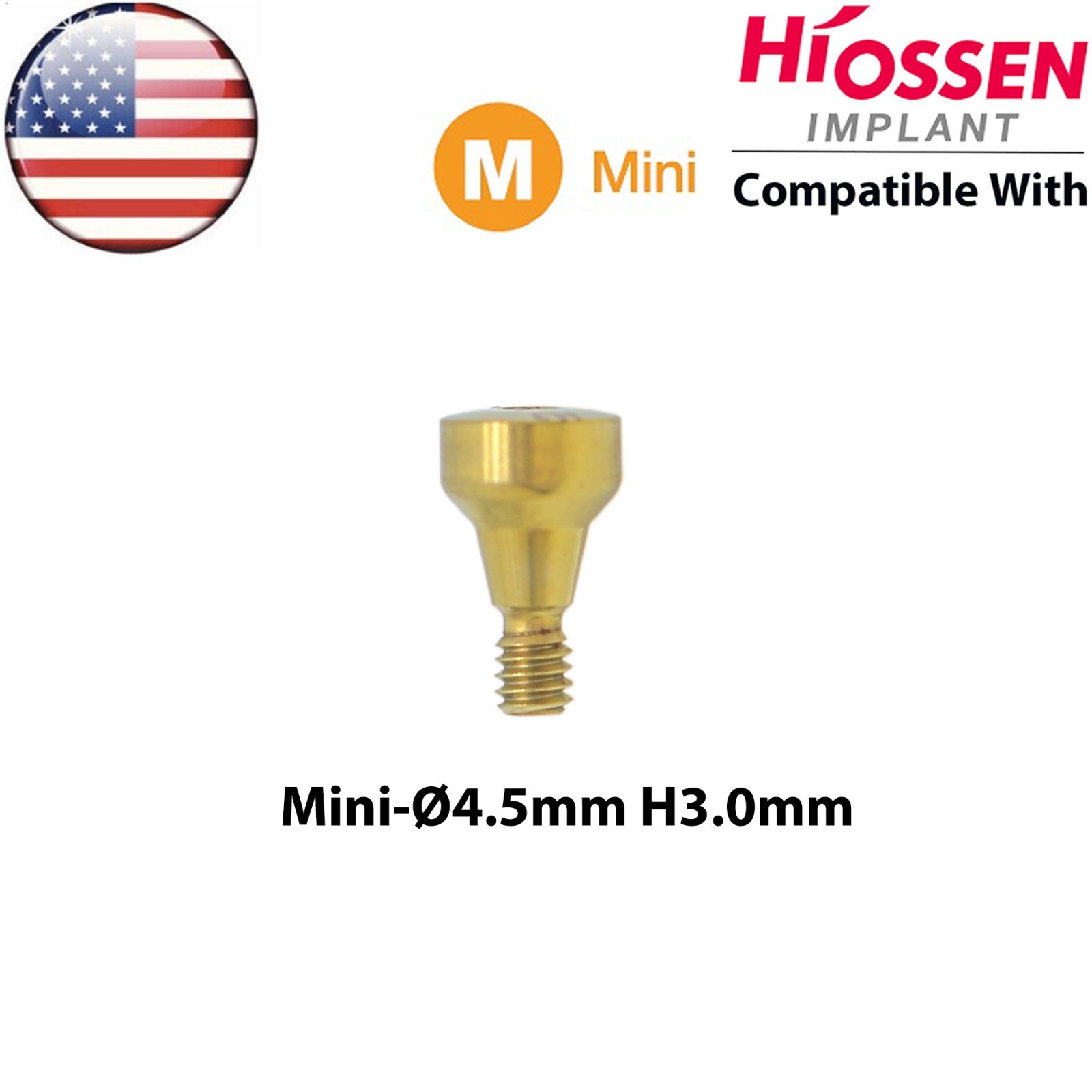 US Dental Mini Healing Cap Abutments Cover Screw Fits Hiossen Osstem ET Platform