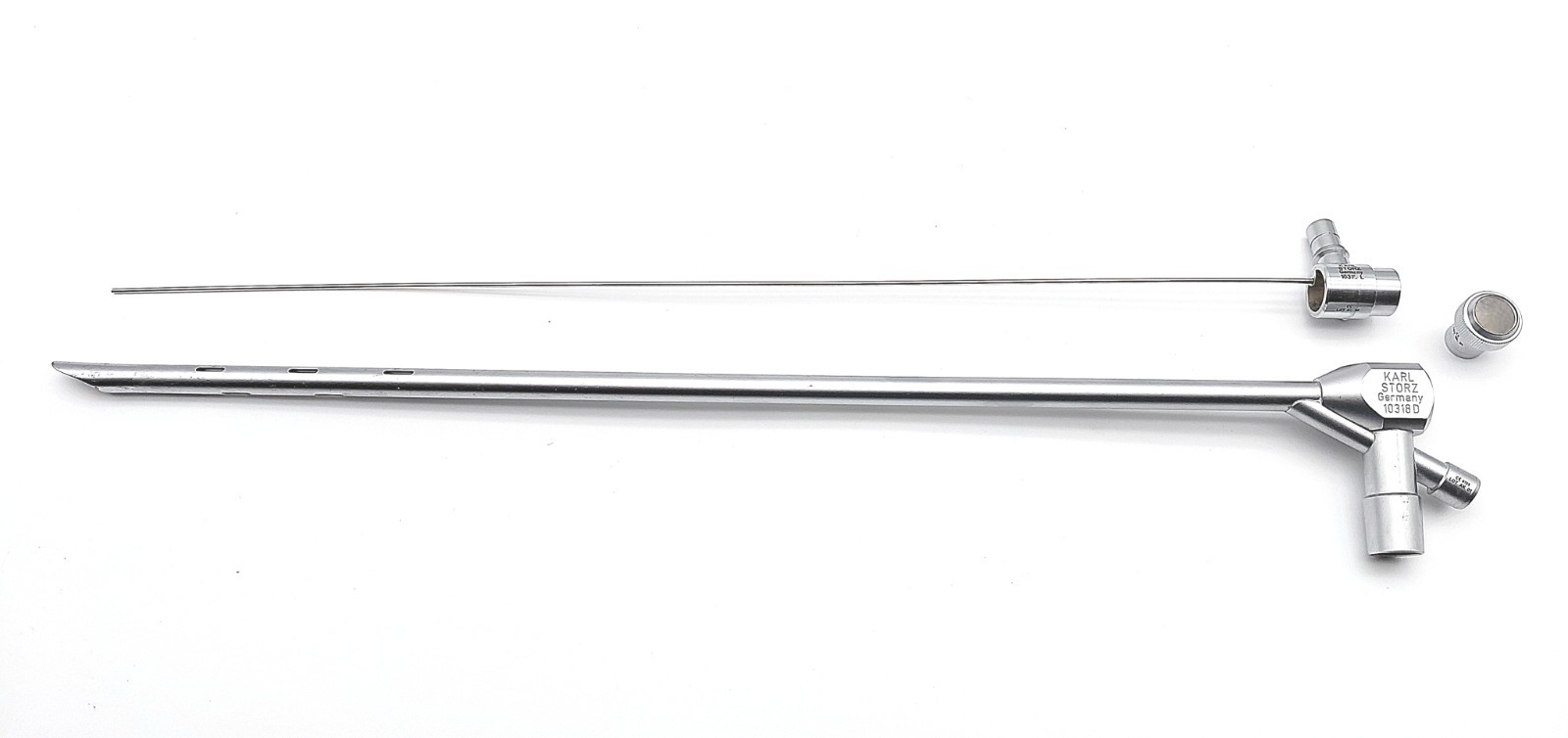 Karl Storz 10318D Bronchoscope w/10318L Light Carrier & 10315M Window Plug Set