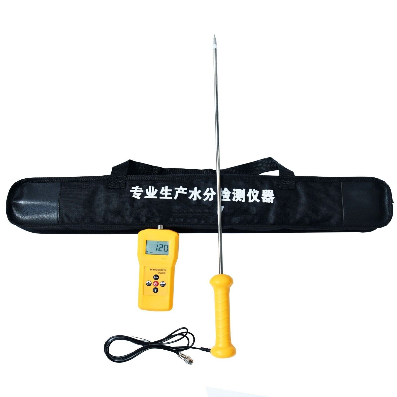 Hay Moisture Meter Tester with 0-80% Needle 50cm for Alfalfa Leymus Chinensis