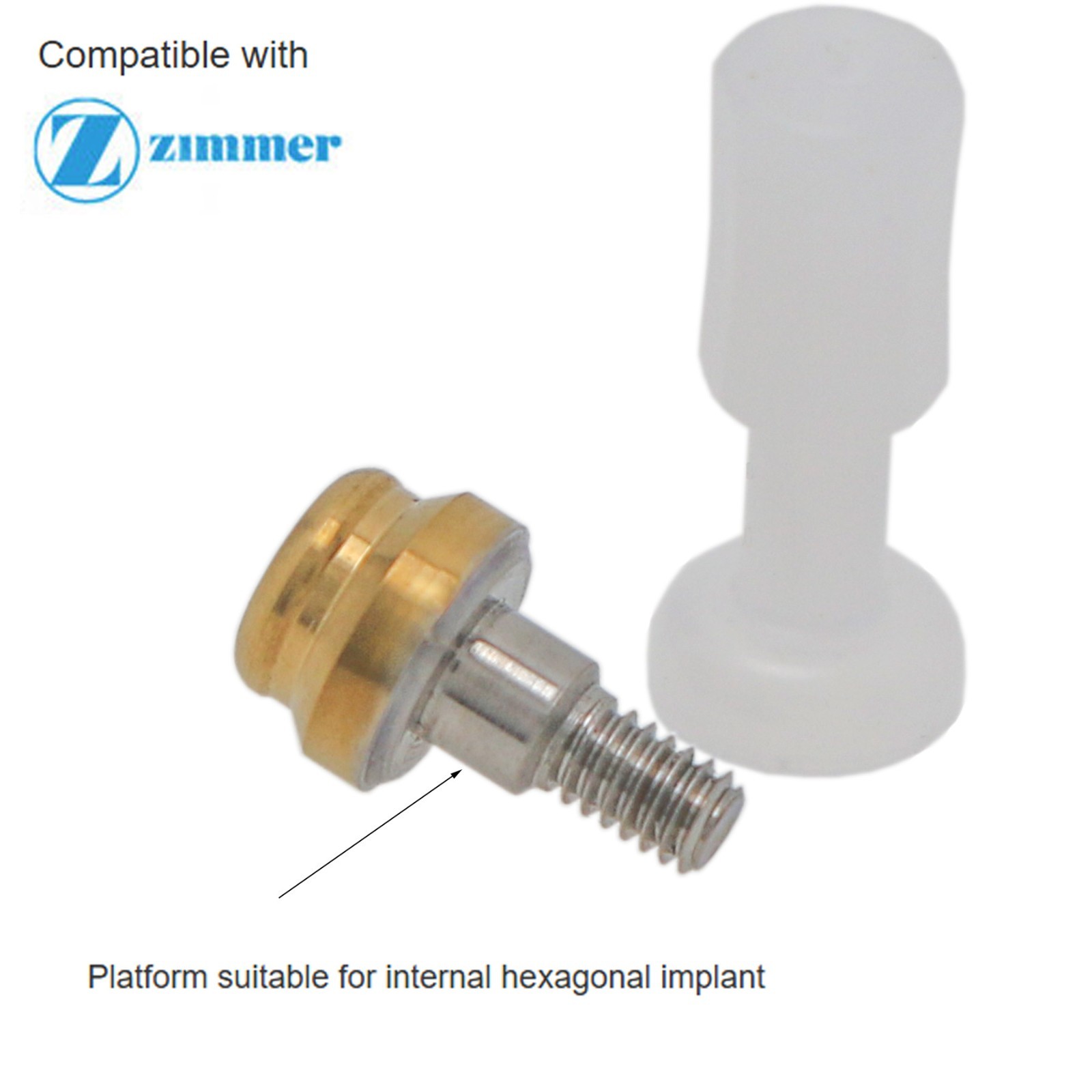 Zimmer TSV 3.5/4.5mm Mis Adin Locator Abutment Male Cap Inserts Tool For 1-5.0mm