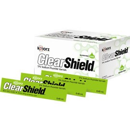 Kolorz ClearShield Varnish – Watermelon 35/Pk. 5% Sodium Fluoride Varnish goes