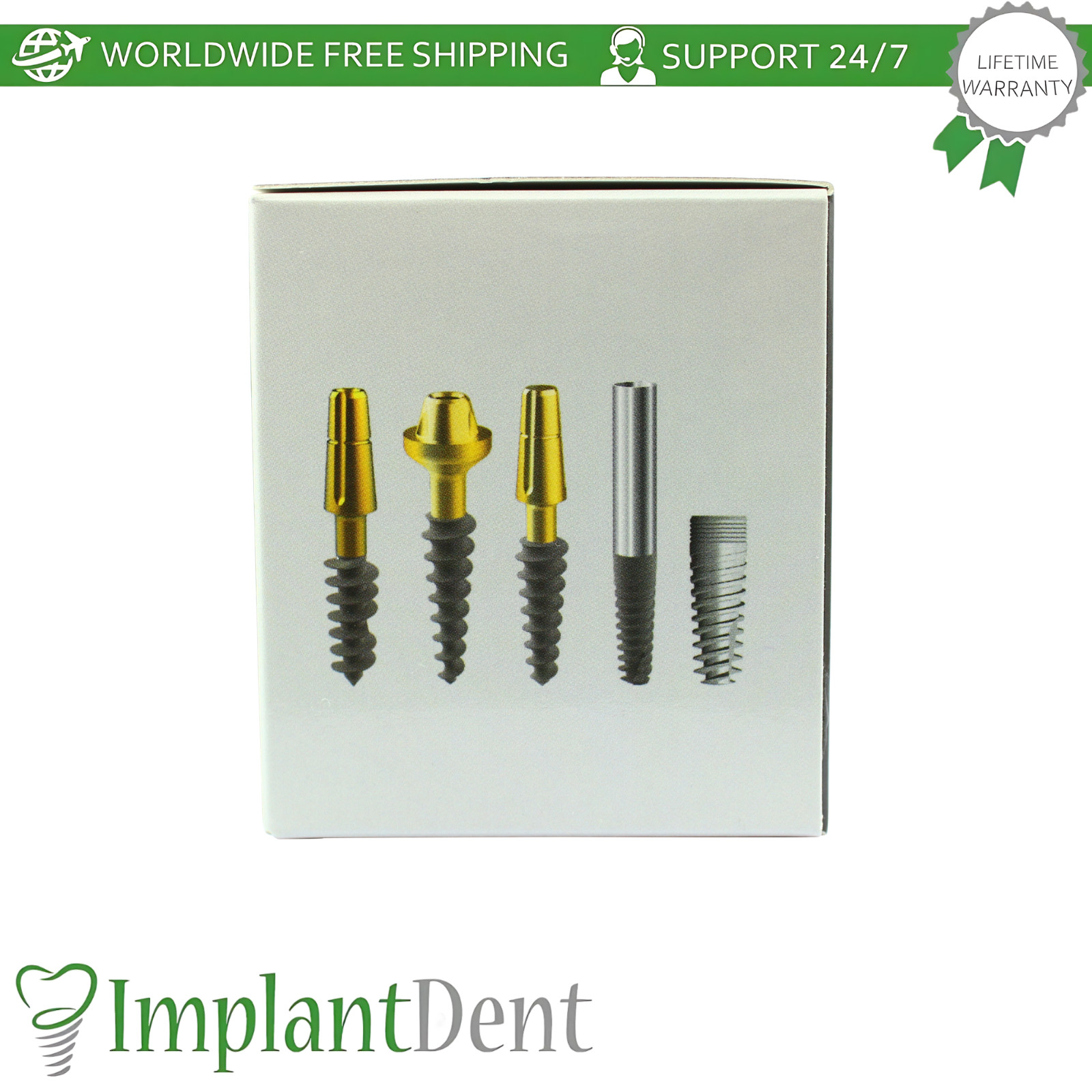 Monoblock Compressive Dental Fixture SLA Surface Titanium Sterile Dentistry