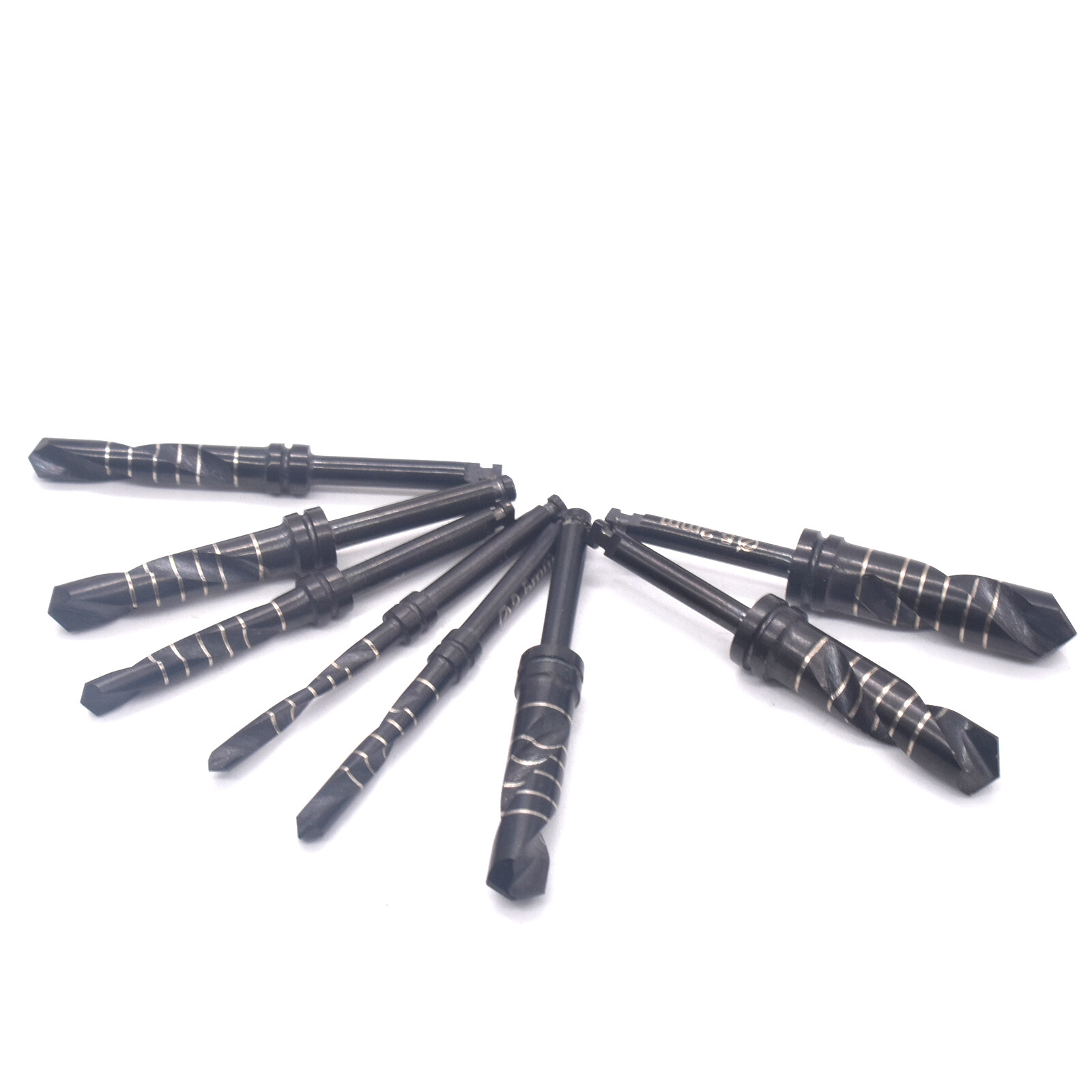 1Pc Black Dental Drills Implant Conical Drills Titanium Coated 2.0 mm – 5.2 mm