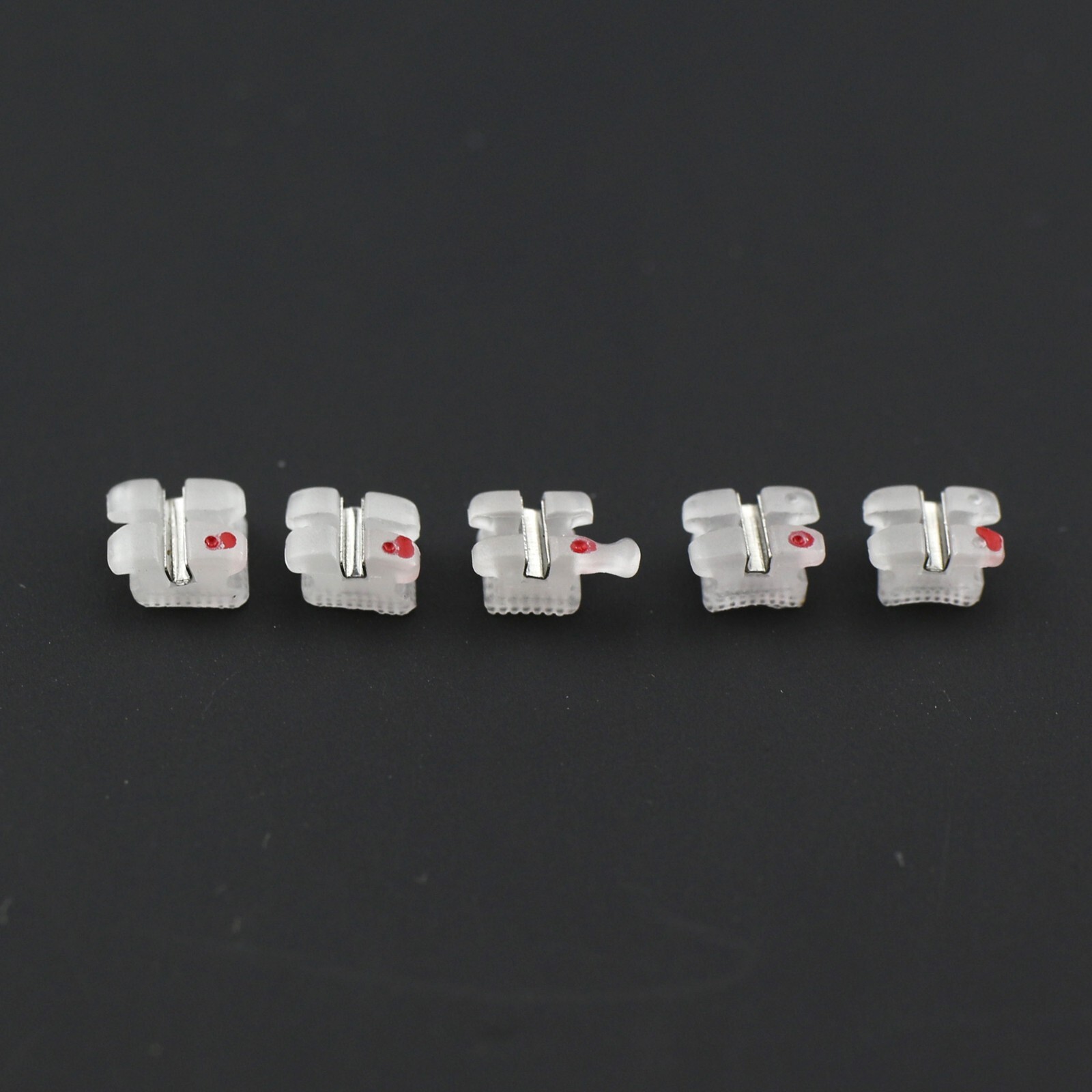 Dental Orthodontic Ceramic Brackets Braces MBT 022 3 Hooks 3M Clarity Aesthetics