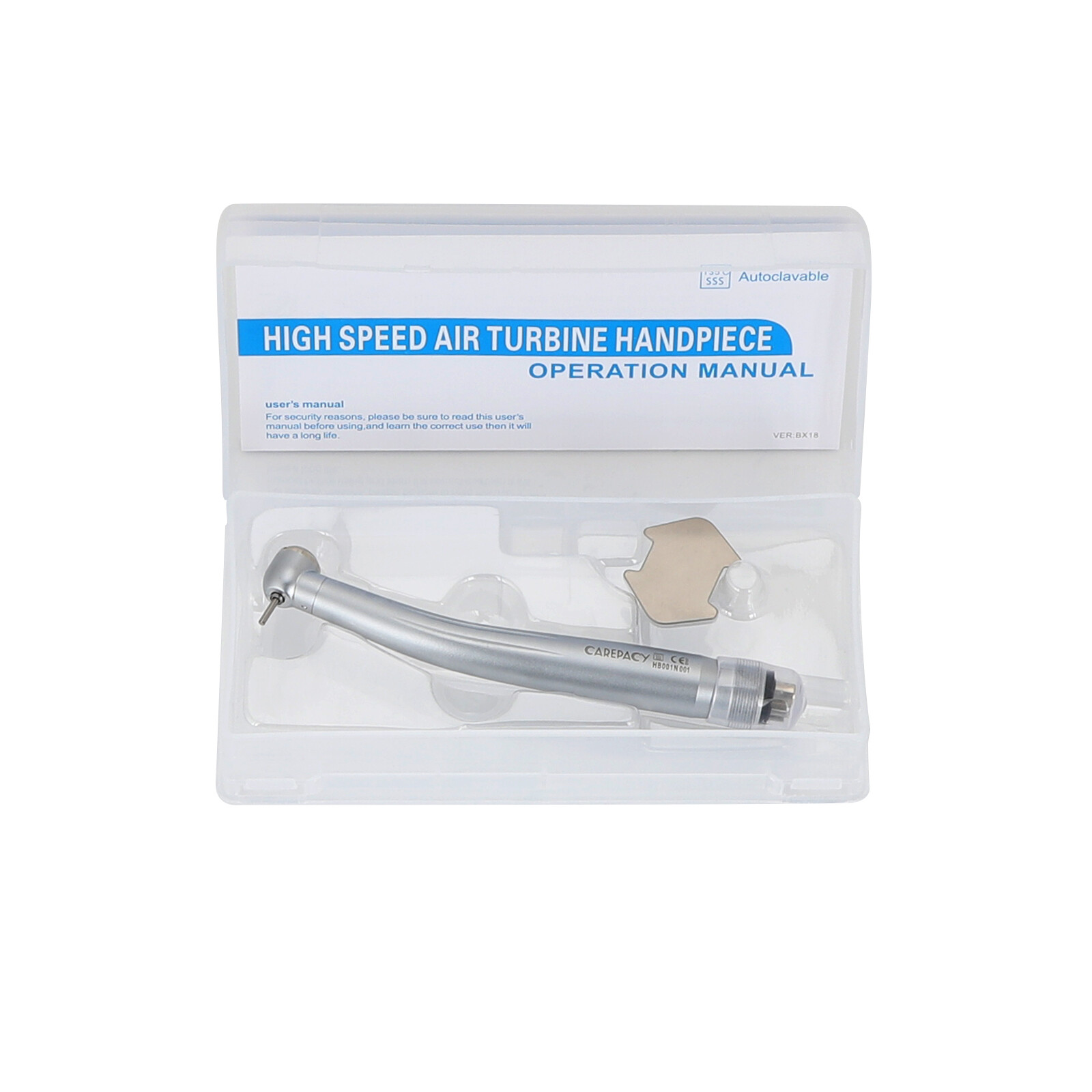 Dental Single Water Spary High Fast Speed Handpiece Push Button 4-Hole