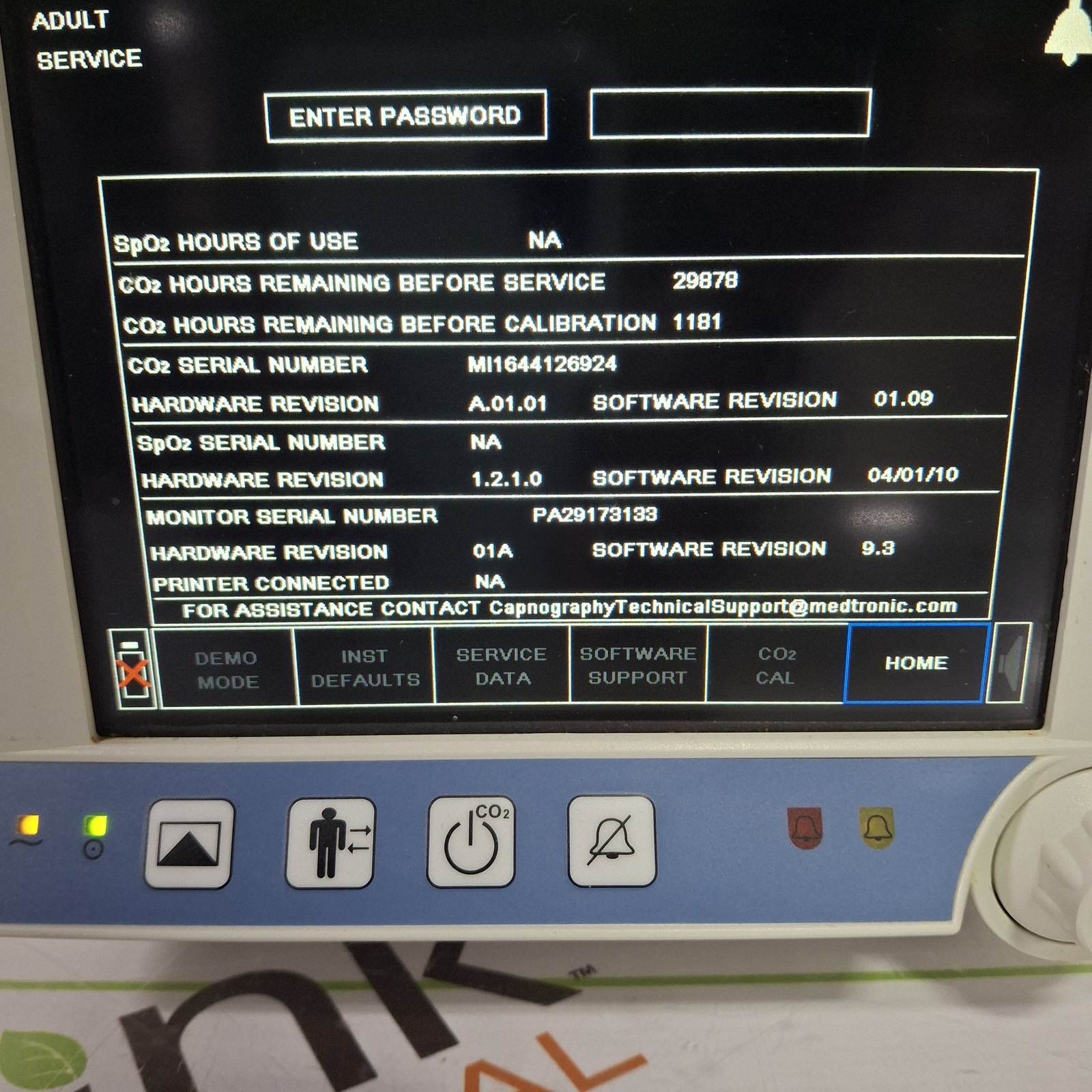 Oridion Capnostream 20P Capnography Monitor