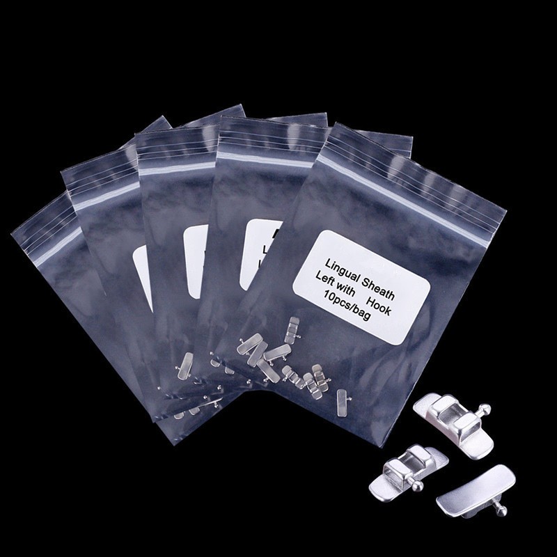 Dental Orthodontic Accessory Lingual Sheath With Hook Or Left / Right/ NO Hook