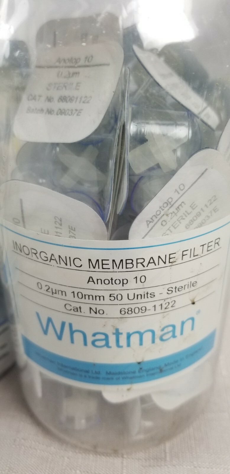 Whatman Anotop Inorganic Membrane Filters Sterile Multiple Sizes Limited Qty