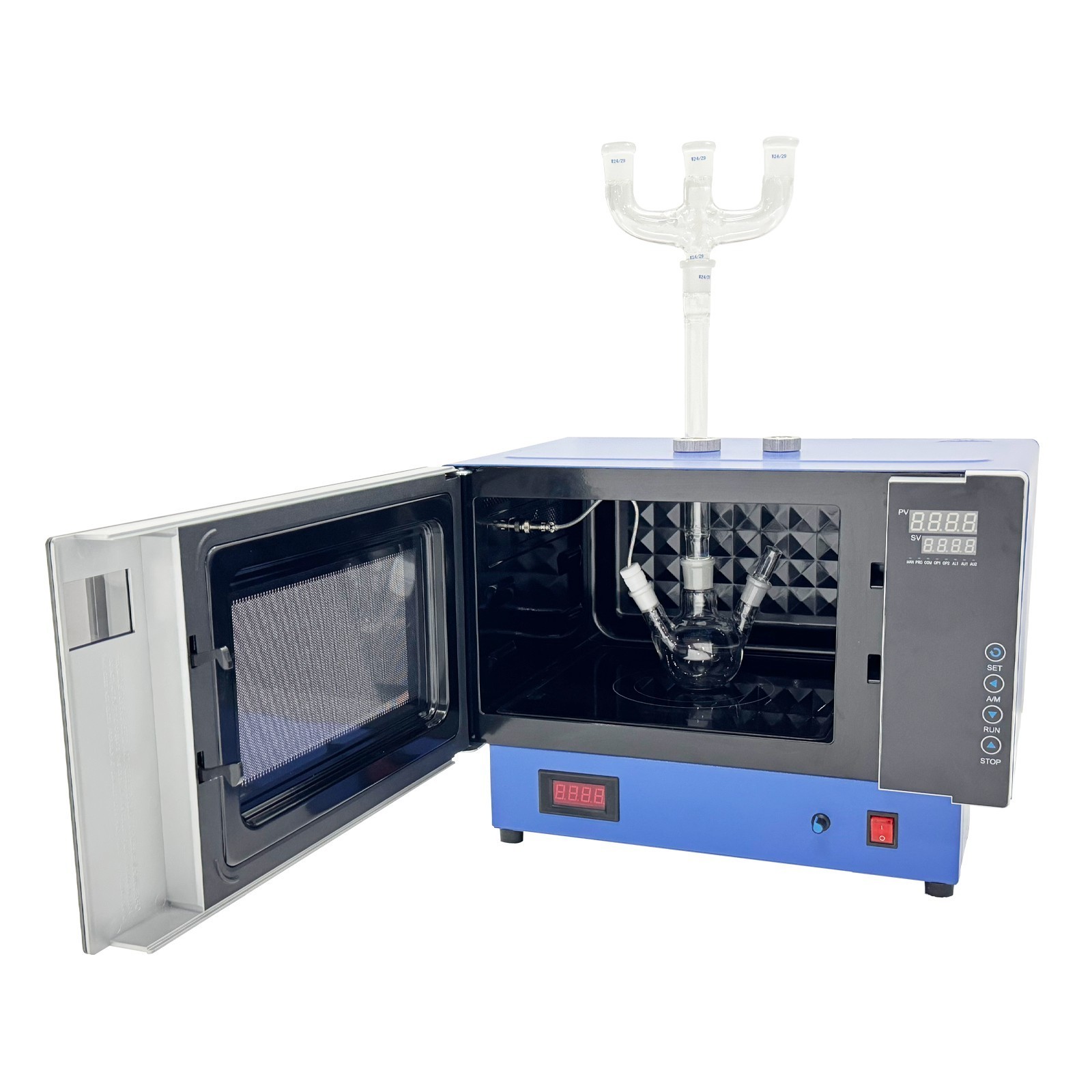 Lab Variable Frequency Microwave Chemical Reactor Temperature Control