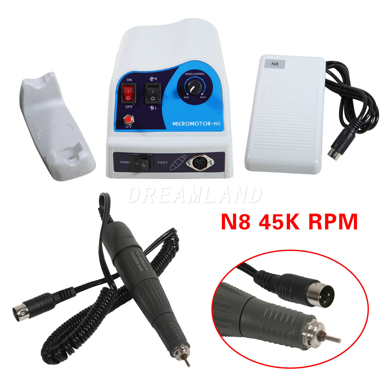 Lab for Marathon N8 Electric Micromotor / 45,000 RPM Polishing Handpiece xm.