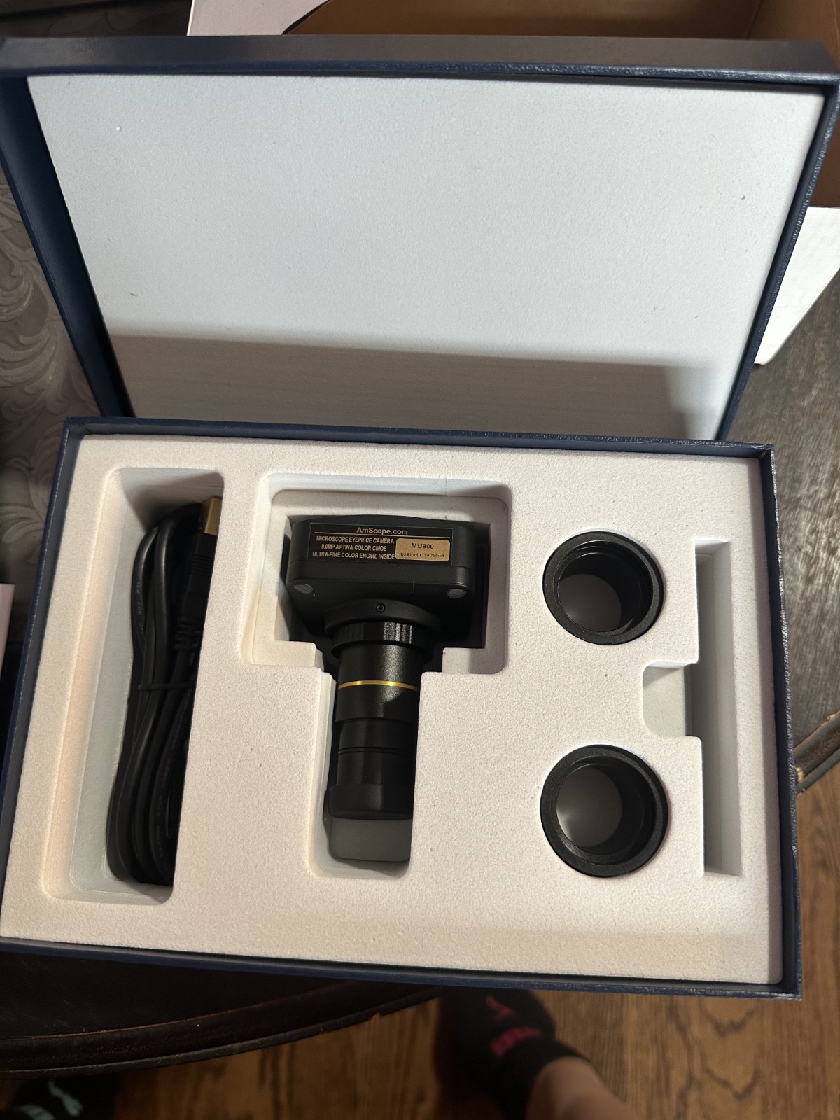 AmScope MU900 9MP USB 2.0 Microscope Camera | Full Box | Software Incl. | Unused