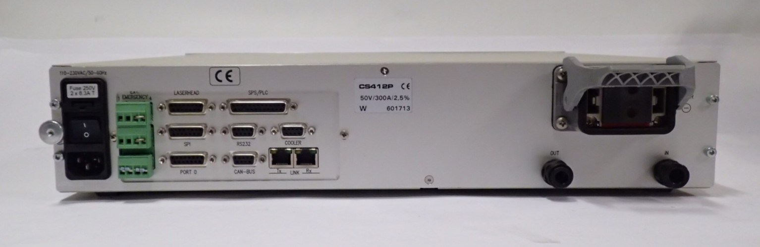AMTRON CS412P 50V/300A/2,5% LASER DIODE CONTROLLER In 110-230Vac/50-60Hz TESTED