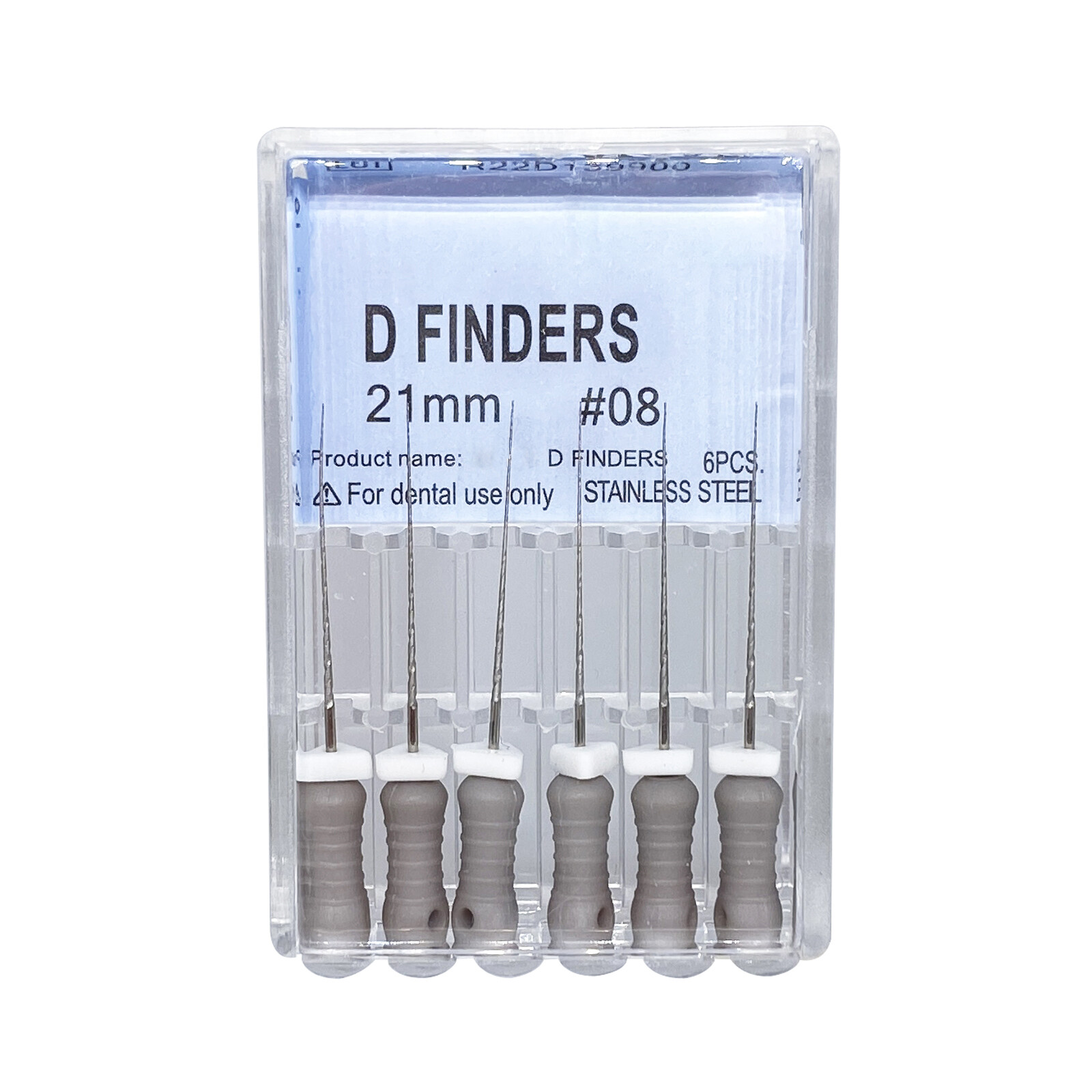 6pcs/pack Dental D Finders Endodontic Files for Calcified/Curved Canals