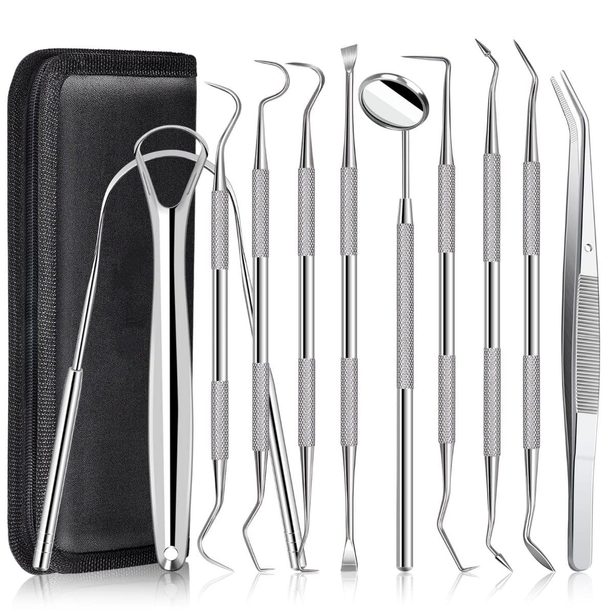 Professional Dental Instruments Kit Stainless Steel Oral Care Tools for Teeth