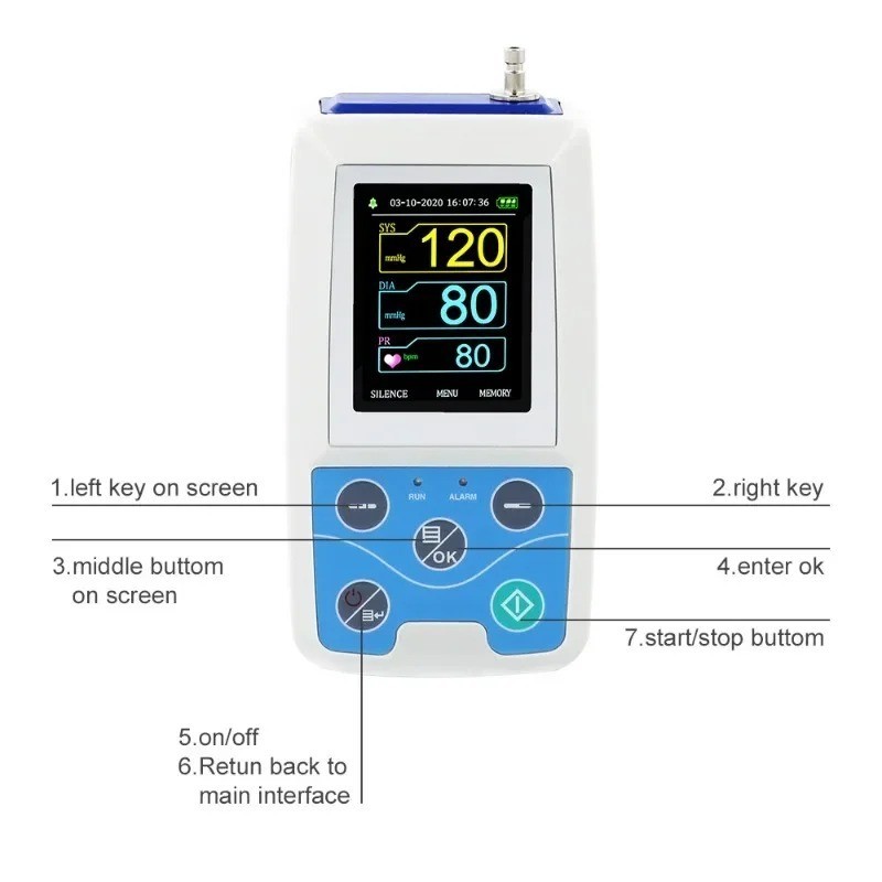 Ambulatory Blood Pressure Monitor 24 Hour with Adult Cuff – Fast US Shipping