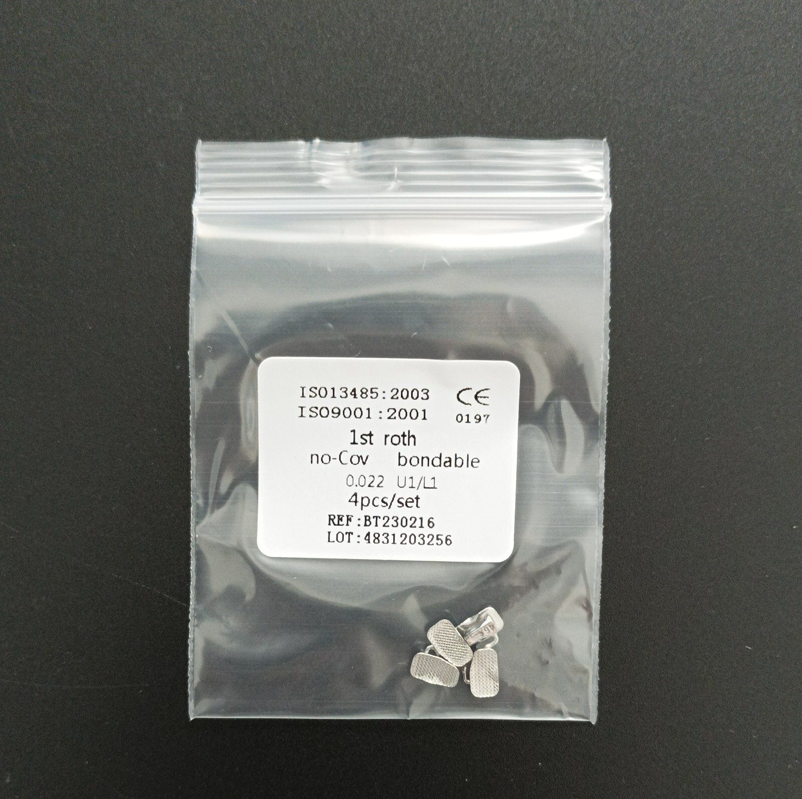 Dental Orthodontic Buccal Tubes 1st 2nd Molar Roth 022 U1/L1 Bondable Non-Conv