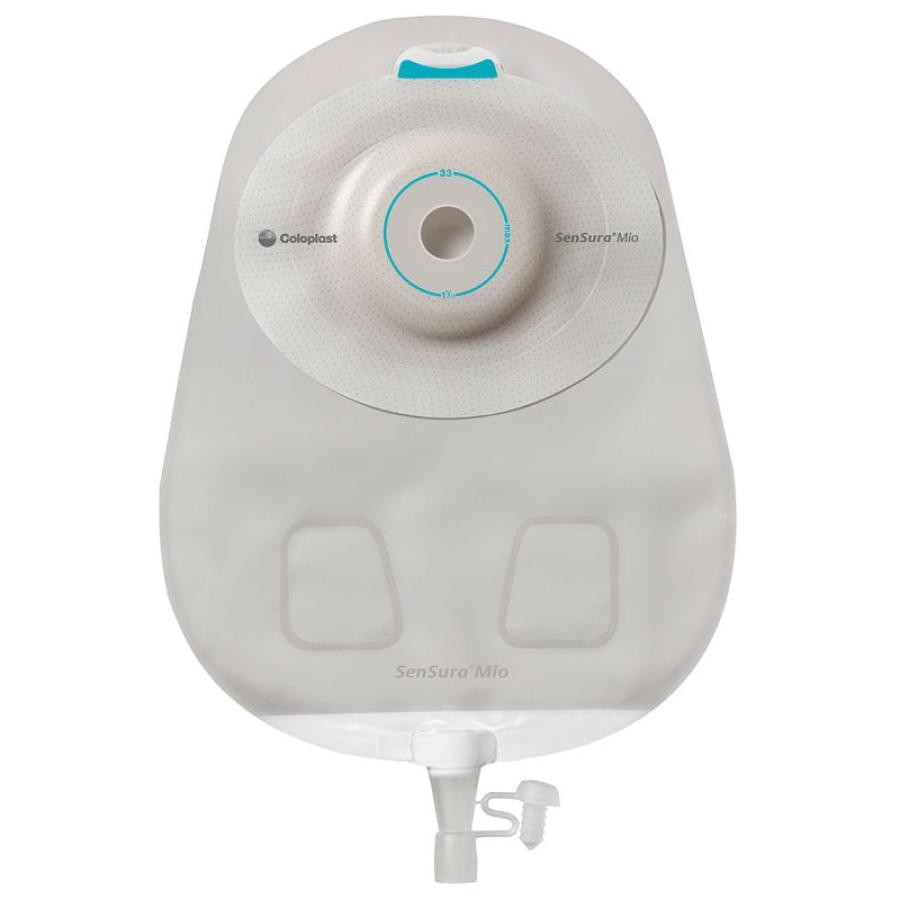 Coloplast SenSura Mio 1-PC Urostomy Pouches Deep Convex Maxi Pre-cut 1 1/8 In 10