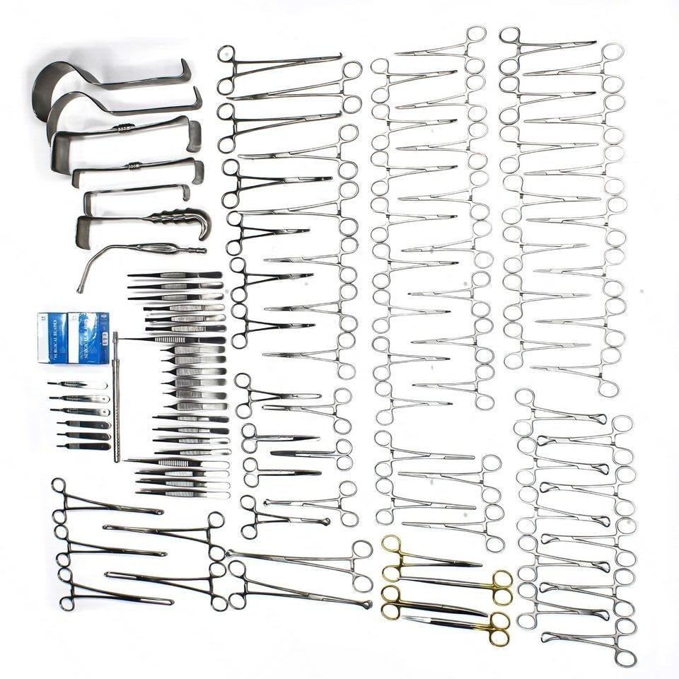 108-Pcs Set Laparotomy Instruments MedicalSurgical Abdominal Surgery