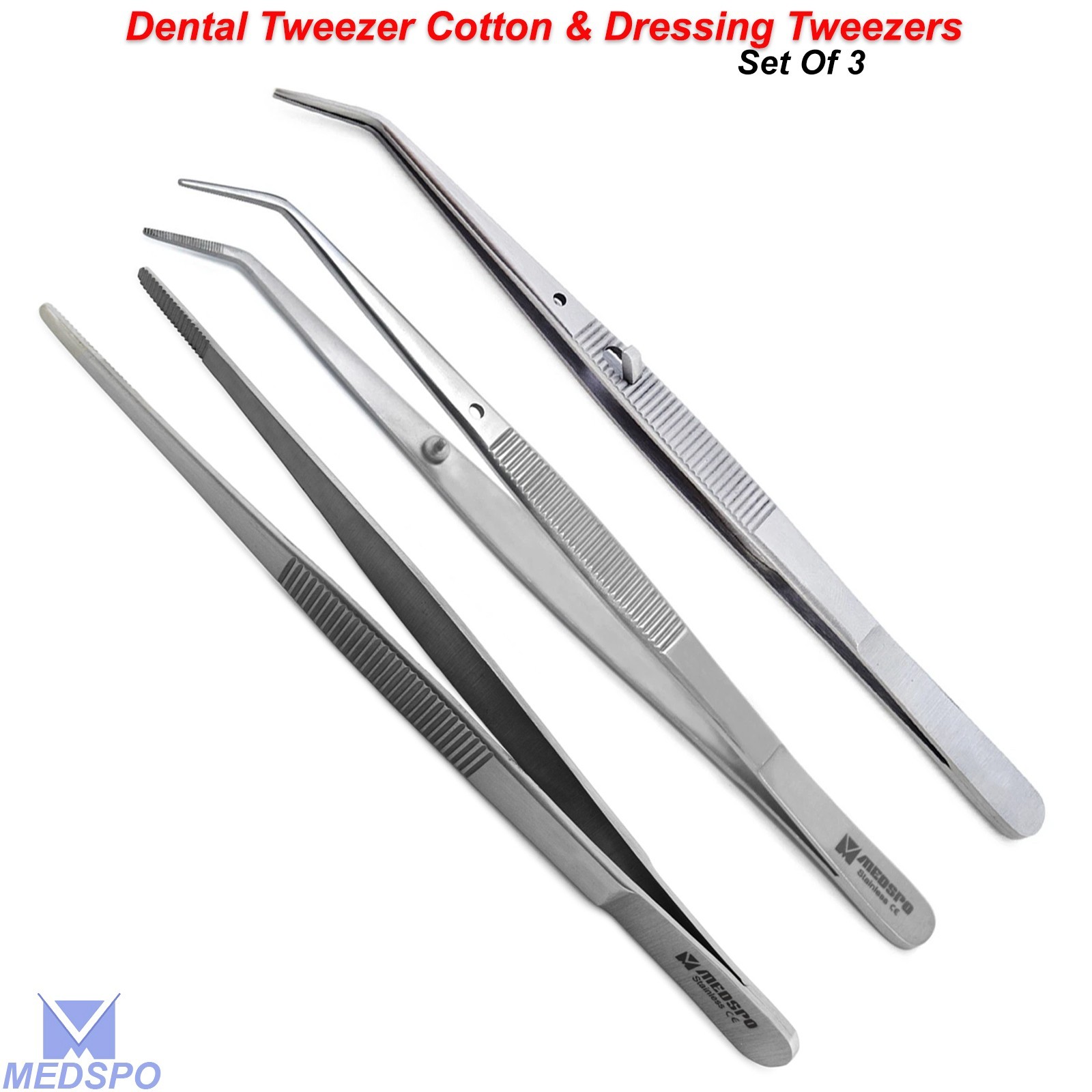 Surgical Tweezers London College Forceps Cotton & Dressing Suture Instruments
