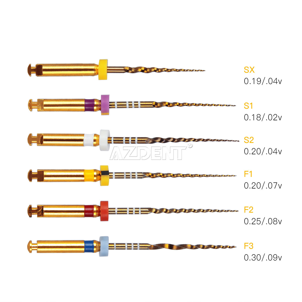 Dental Endo Files Reciprocating/Super/Niti Rotary File Endodontic 21/25mm AZDENT