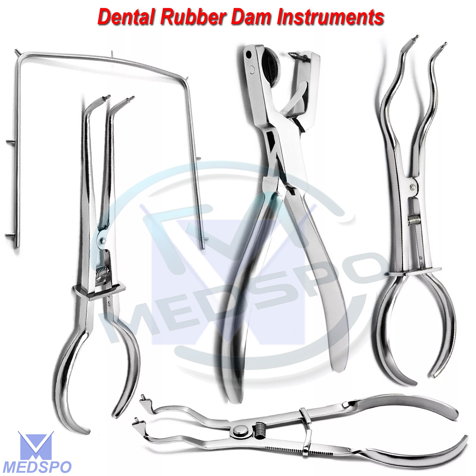 Rubber Dam Ainsworth Punch Plier Frames Brewer Light Ivory Endodontic Instrument