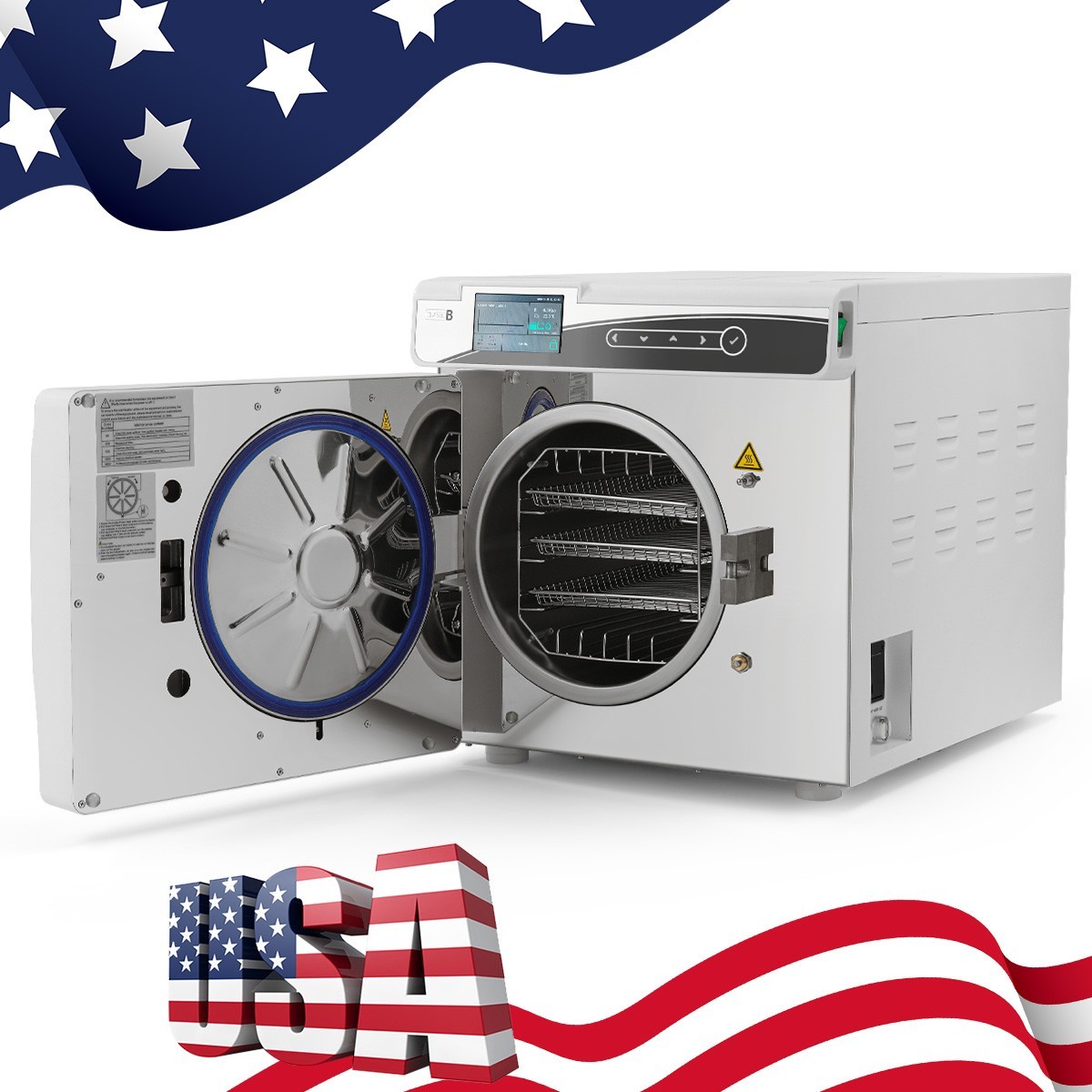 Dental Medical Autoclave Vacuum Steam Sterilizer /Class B Printer Sterilizer FDA