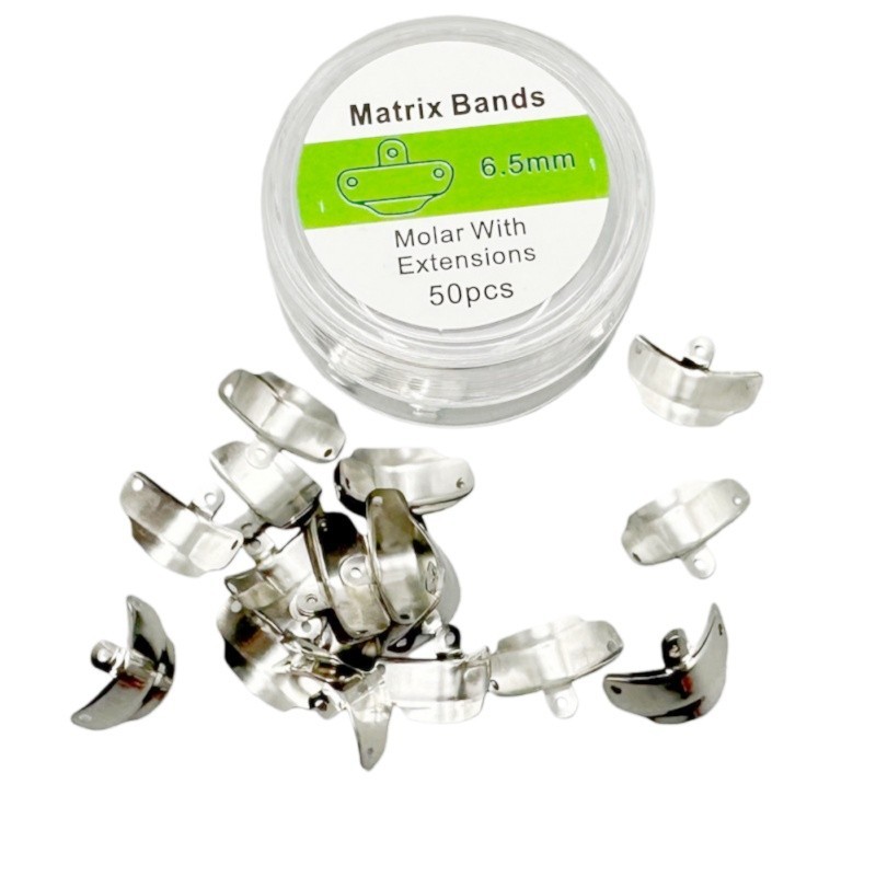 50Pcs Dental Matrix Bands Sectional Contoured Matrices Refill Fit Palodent V3