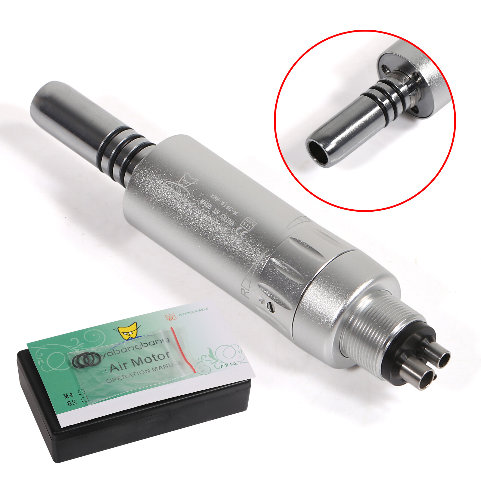 NSK style Dental Air motor Handpiece E-type 4hole low speed Internal Water Spray