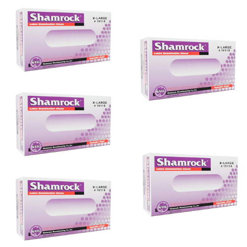 Shamrock SMC Nitrile Disposable Powder Free Medical Gloves Count X-Large XL