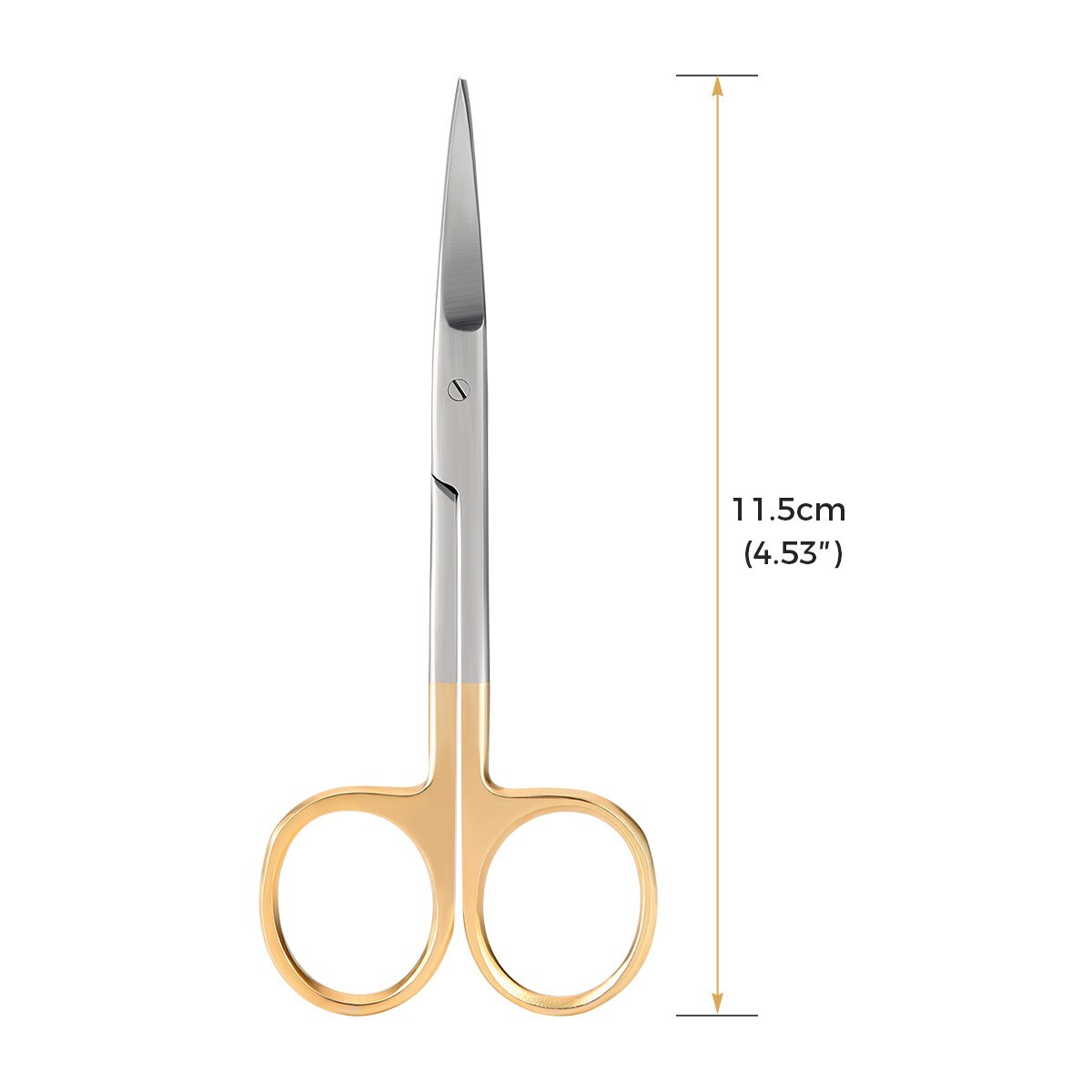 AZDENT Dental Surgical Operating Scissors 4.5” Straight/Curved Sharp Instrument