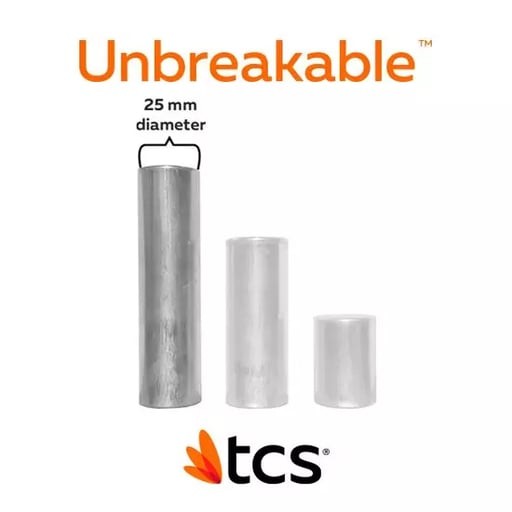 TCS Unbreakable 25mm Large Cartridge Light-Drark Pink, 5/PK #4005-01/L3