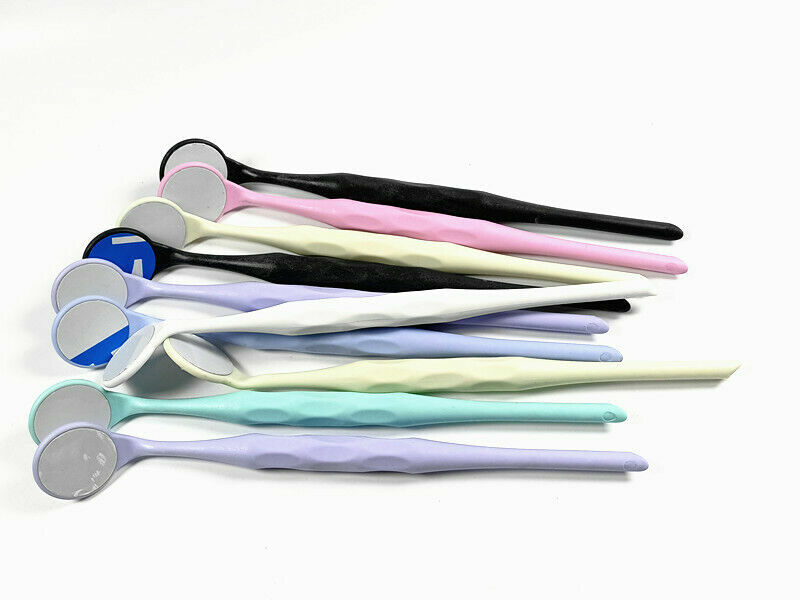 1Box(10pcs)Dental Mouth Mirrors Reflector Double Sides Teeth Hygiene Instruments
