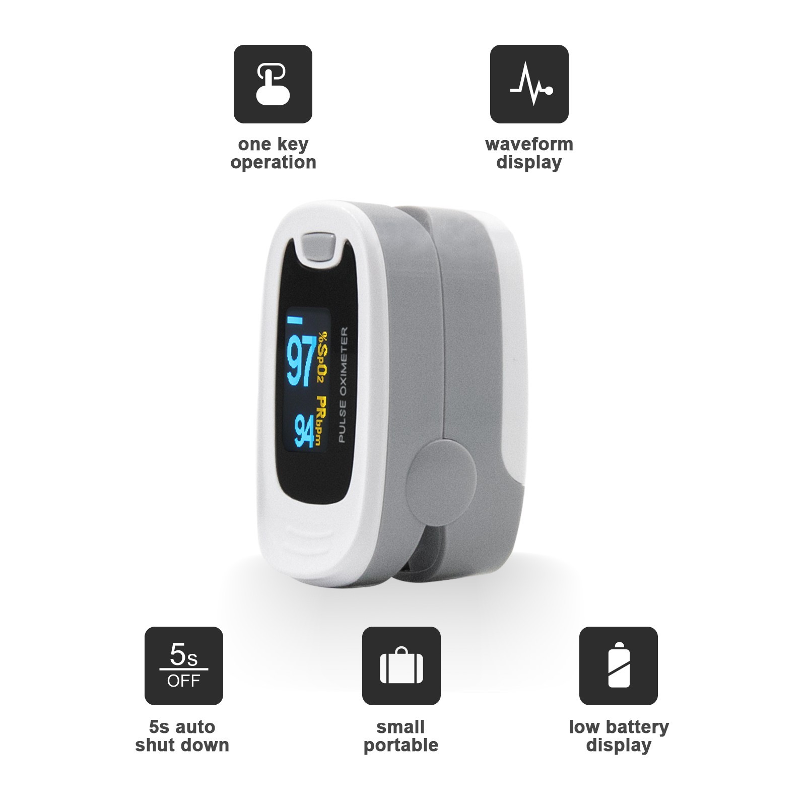 CMS50NA Finger tip Pulse Oximeter OLED heart rate blood oxygen monitor USA STORE