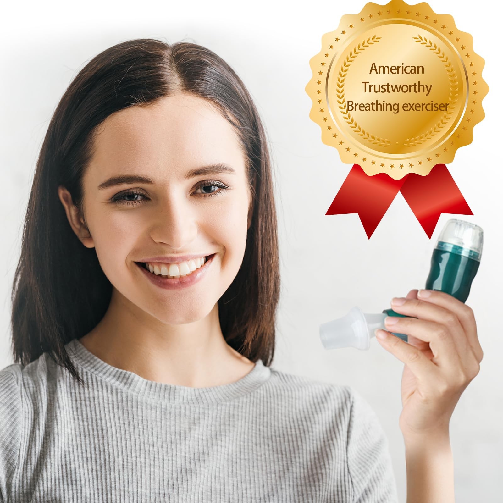 Giyosk Breathing Exercise Device: Lung Expansion, Mucus Relief, Respiratory Trai