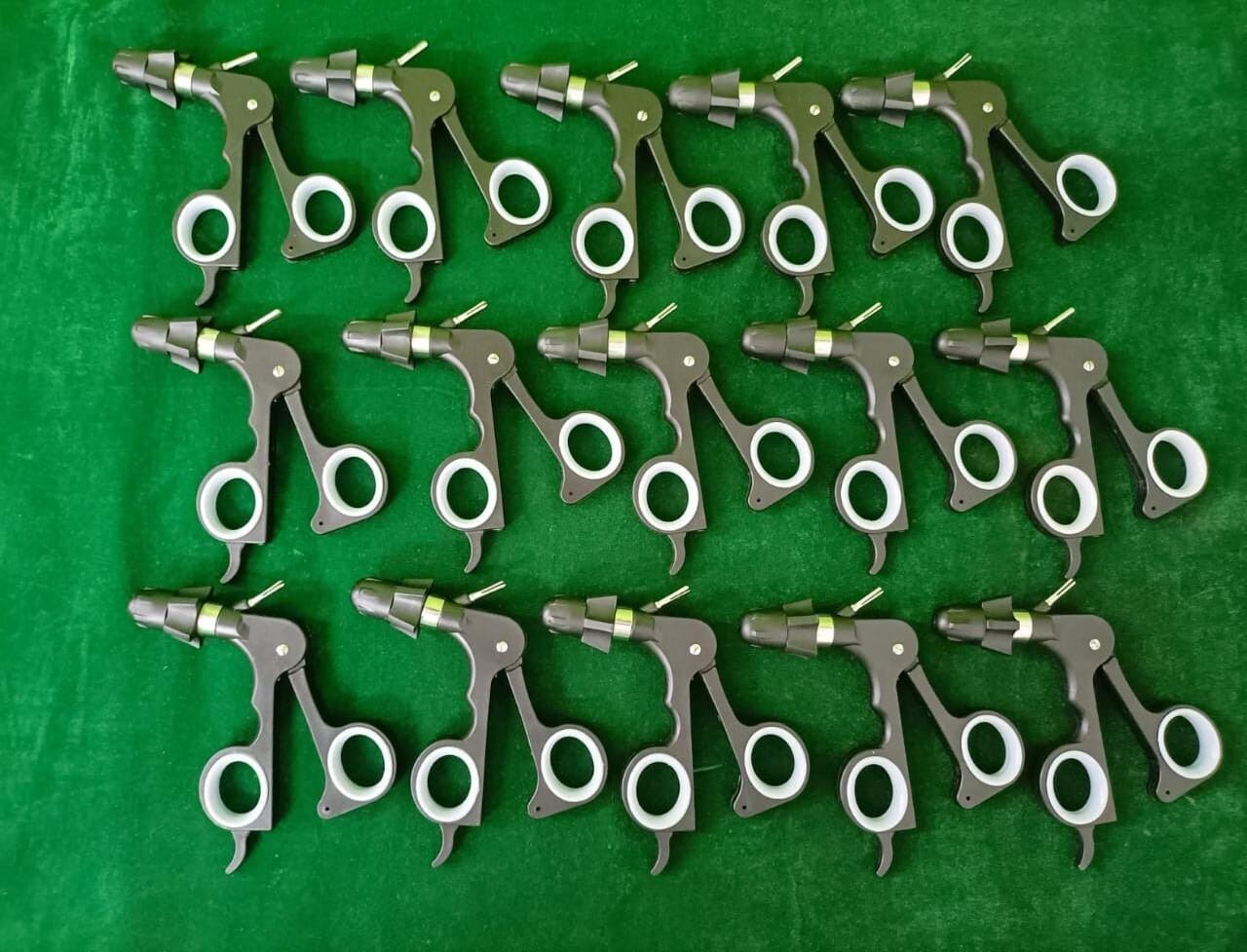 15pc Laparoscopic Storz-Type Non-Ratchet Handle 5mm For Grasping Forcep Reusable