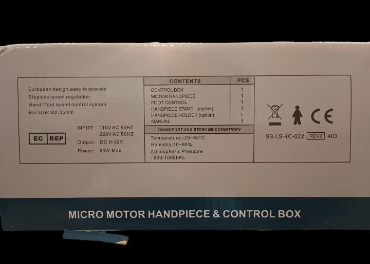 Micromotor Dental Lab Marathon Strong Motor +Polisher Handpiece 35 40 50 RPM