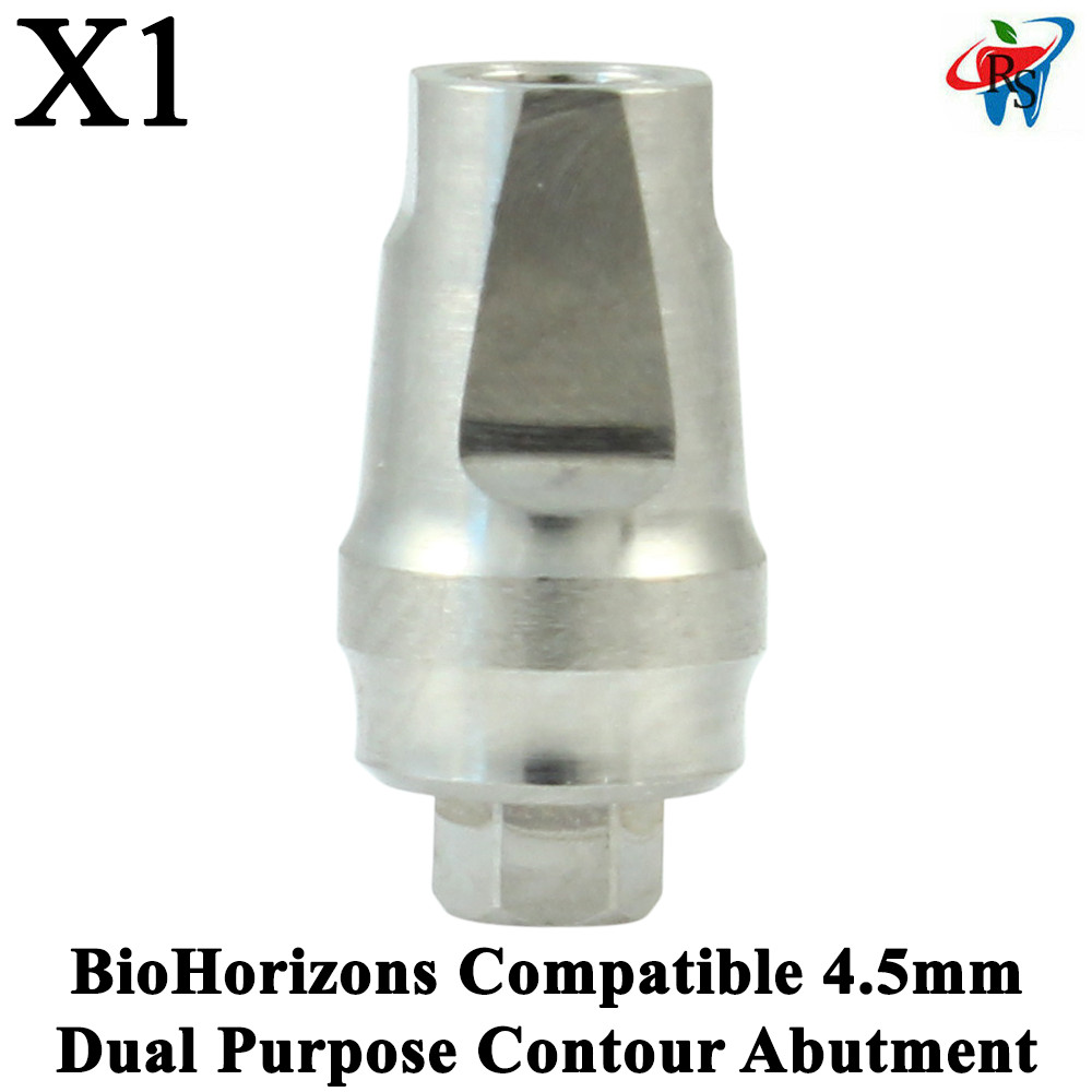 1pcs Dental BioHorizons Compatible 4.5mm Dual Purpose Contour Abutment