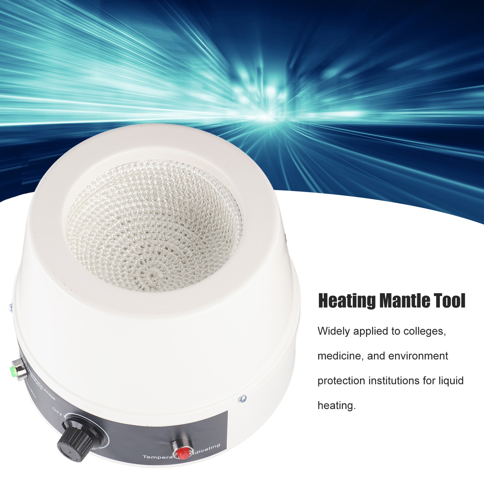 Electric Heating Mantle 500mL 250W 110V US Plug Thermostatic Lab Jacket