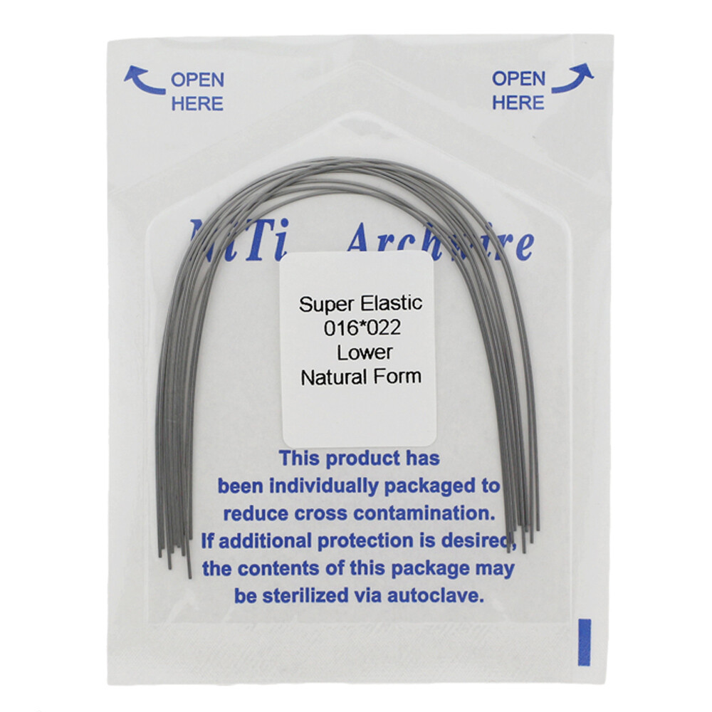 arcos de ortodoncia Orthodontic Arch Wire Round NiTi 014 Stainless Steel Natural