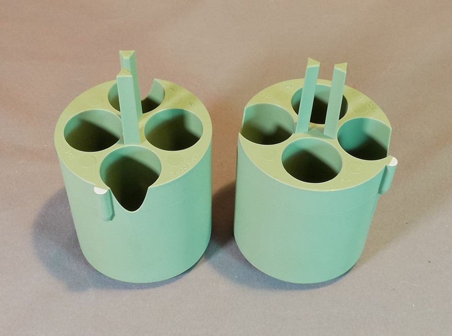Pair Thermo Scientific TX-400 4 x 50ml Centrifuge Conical Tube Adapters 75003683