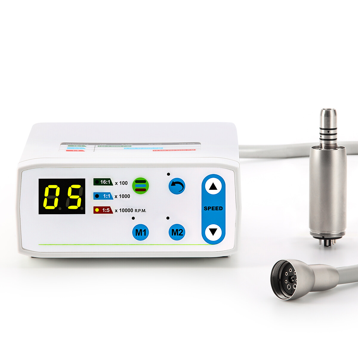 Dental Brushless Electric Micro Motor 4Hole/LED 1:1 1:5 Increasing Handpiece