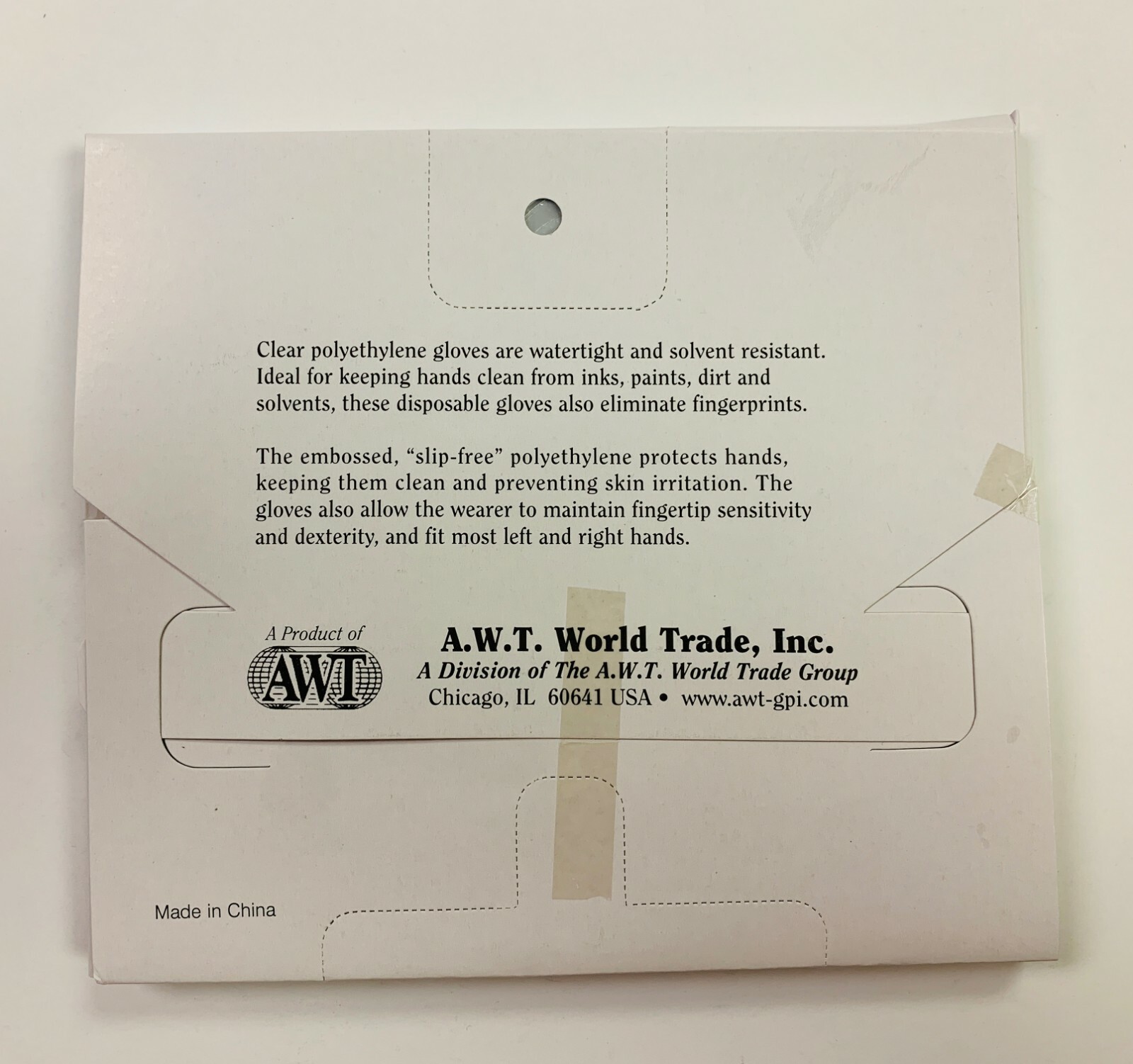 2000 PCS A.W.T. Disposable Clear PE Gloves, Heavyweight, Large (L), PGH-50
